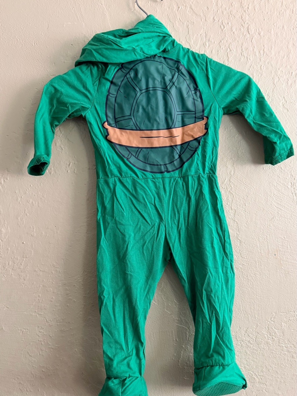 Nickelodeon TMNT Infant Costume Green & Yellow with Interchangeable Masks - Picture 4 of 4